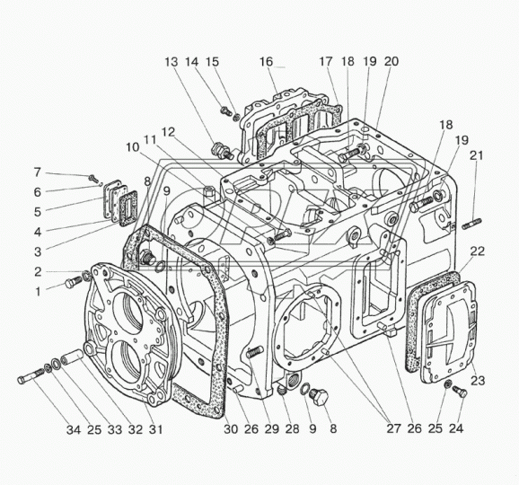 1523-1701025 Корпус КПП МТЗ РУП