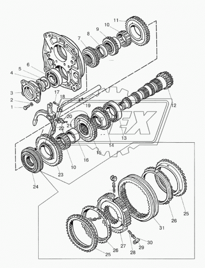 1222К-1701219 Шестерня МТЗ РУП