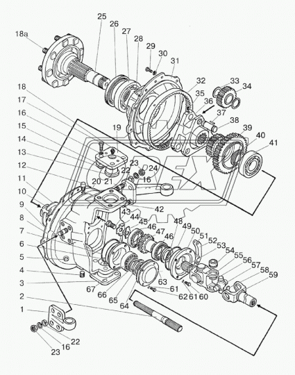 3609 Подшипник 45х100х36 ролик.радиал.2-ряд. (самоцентрирующийся); пром.вала КПП МАЗ