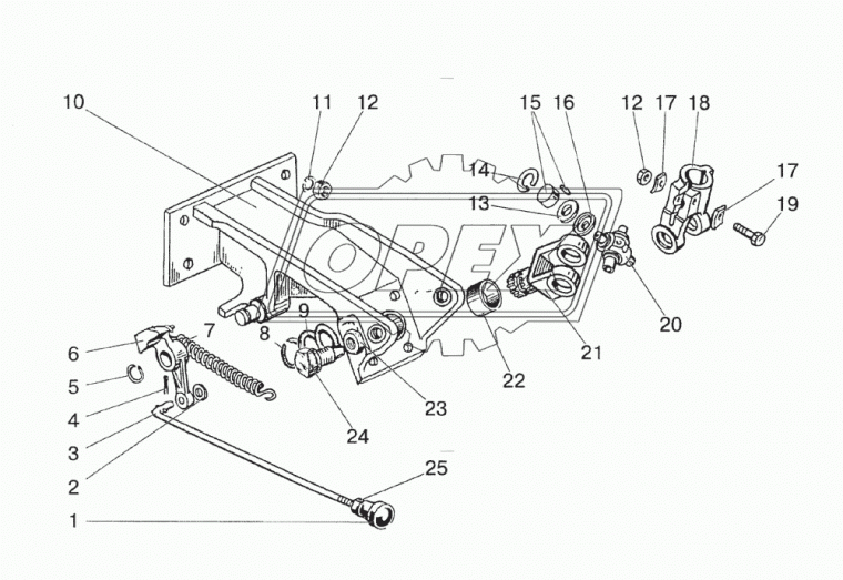 80-3401089 Винт С/И ф15 М20х45х1,5 Р=20 К=22 (упорный) конический БЗТДИА