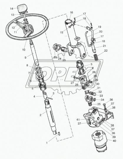 70-3401083 Рычаг колонки рулевой МТЗ МТЗ РУП