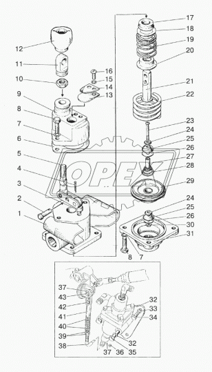 80-3514133 Гайка С/И наконечника тяги тормозного крана МТЗ-822 ТАИМ