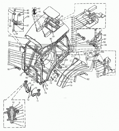 2522-6700026 Шайба С/И петли двери МТЗ-1221 МТЗ РУП