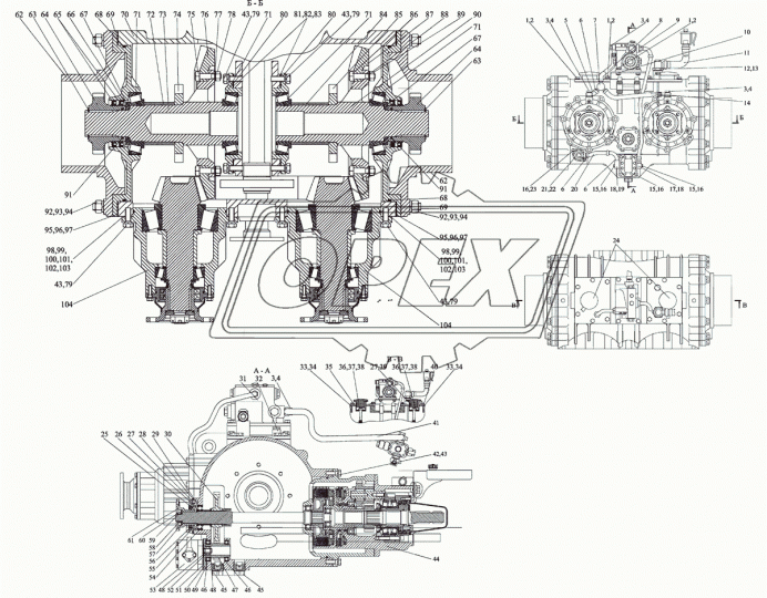 2022-2403021 Шестерня фвнутр=90 Z=41; 12отв.ф12 конич,косозубая, МТЗ дифференциала стакана подшипников ведомая МЗШ