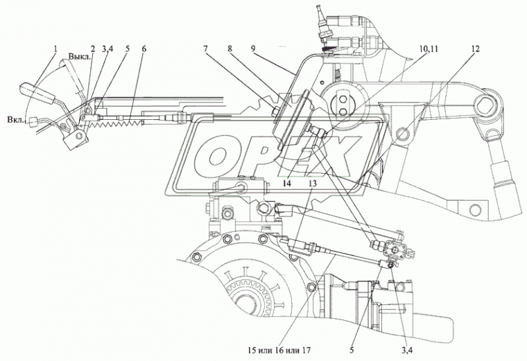 1822-4218105 Переключатель МТЗ РУП