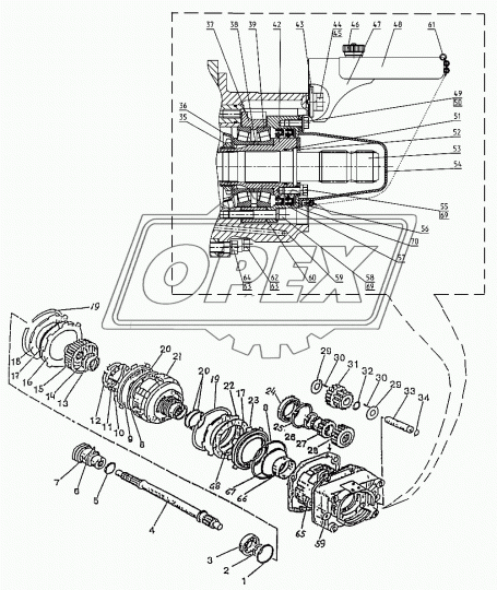 1021-4202021-Б1 Шестерня z=21 шлиц=40 МТЗ РУП