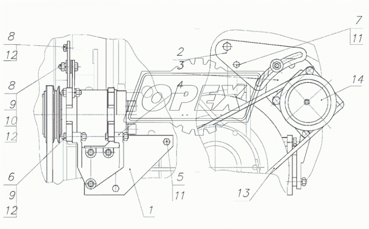 1221-8114022 Кронштейн МТЗ РУП