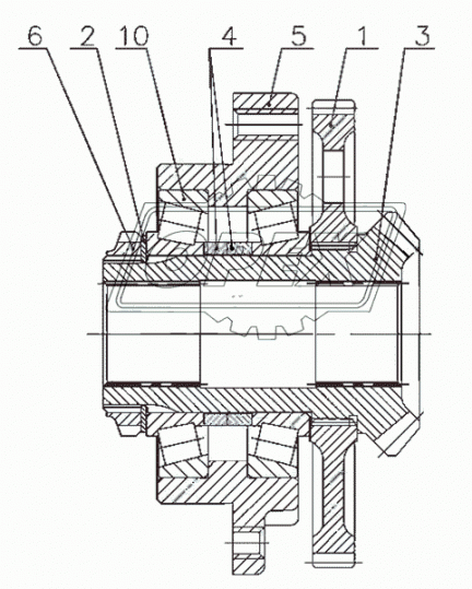 2522-4604048 Шестерня ведущая Z=18 шлиц.25 L=120 моста заднего (полуосевая) МЗШ