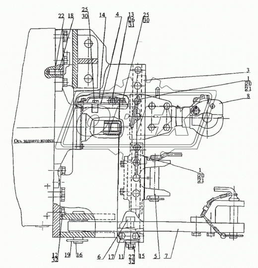 2522-2707110 Вилка ВЗТЗЧ