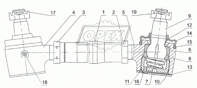 2522-3003010 Тяга рулевая МТЗ РУП