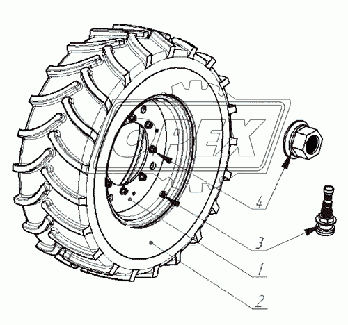 3022-3101015 Колесо 540/65R31 МТЗ РУП