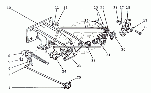 822-3401001-01 Тяга L=230мм 1523/1222Д/В МТЗ РУП