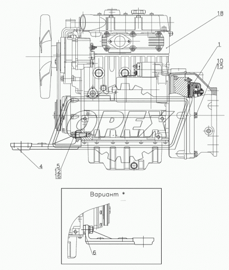 320-1001002 Болт ГОСТ-7798 М16х45х1,5 МТЗ РУП