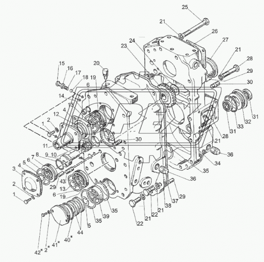 220-1701076 Шестерня фвнутр=26 Z=27 h=35 промежуточная заднего хода МТЗ-320 МЗШ