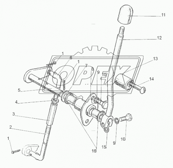 220-4216092 Тяга ф8 L=140 М8х1,25 Г-образная БЗТДИА