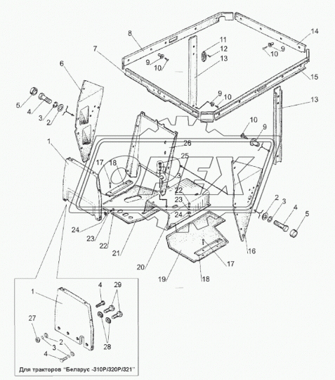 325-6700100 Панель БЗТДИА