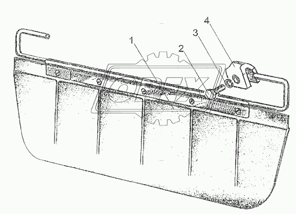 220-8204010 Козырек противосолнечный МТЗ РУП