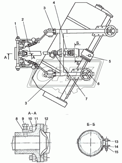 82.6-4714001 Фланец внутрен.шлиц=8, h=65; 4отв.ф12, щеточное обор-е МТЗ РУП