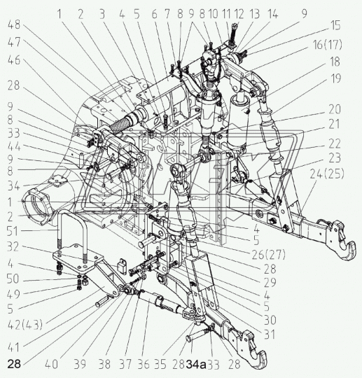 2522-4605470-А Кронштейн МТЗ РУП
