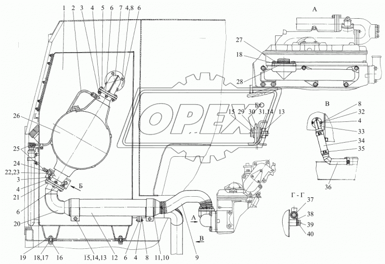353-1200070 Нейтрализатор каталитический МТЗ РУП