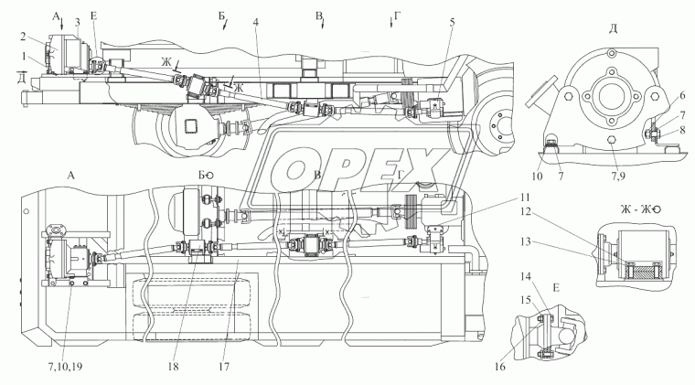 406-4209400 Опора промежуточная МТЗ РУП
