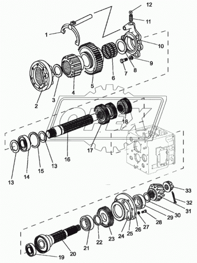 50-1701050 Стакан (обойма) подшипника 7610 зад. опоры вторичного вала МТЗ РУП