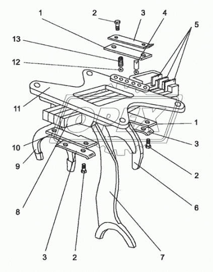 МЛ127-1702120 Вилка МТЗ РУП