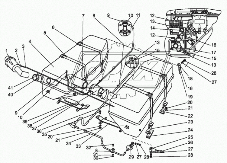 МЛ127-1101020 Бак топливный МТЗ РУП