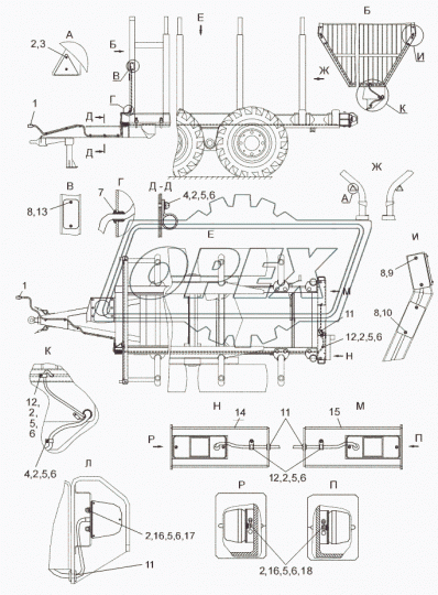 3222.3731 Световозвращатель (катафот) прямоугольный белый 115х65; 2отв.ф5 РУДЕНСК