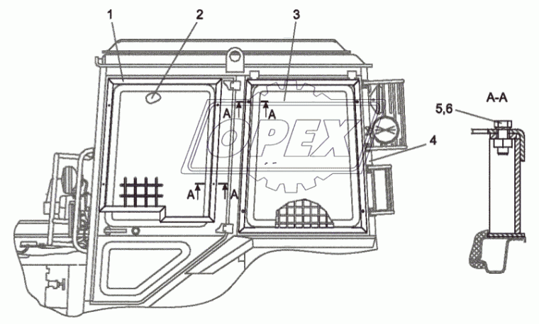 Л82-8410050 Ограждение заднее МТЗ РУП