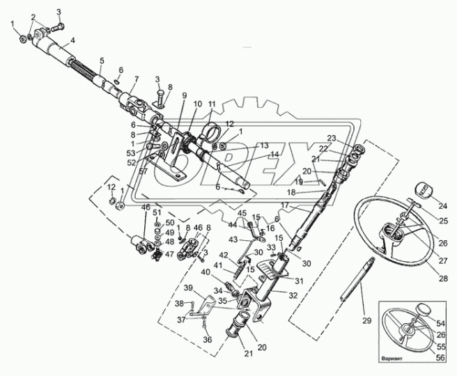 70-3401031-Б Стойка МТЗ РУП