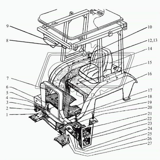 40-8201010-А Зеркало МТЗ РУП