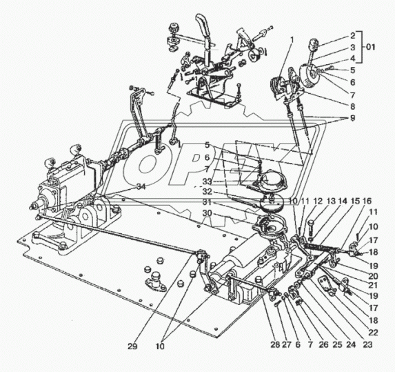 80-4616080 Рычаг МТЗ РУП