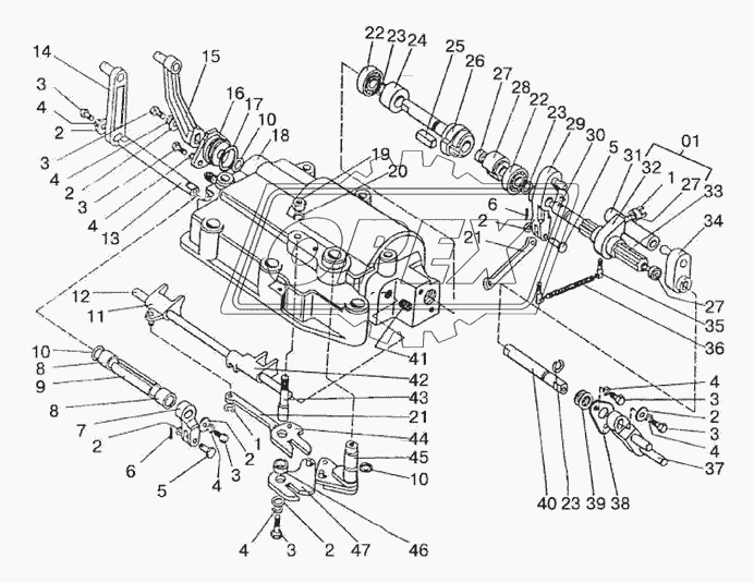 80-4618005 Переключатель 140х240; 4отв.ф10; 3отв.ф11 МТЗ РУП