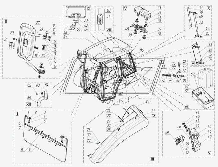 80-6700013 Кронштейн кабины МТЗ МТЗ РУП