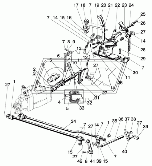 80-4616044-Б Тяга L=375 МТЗ РУП