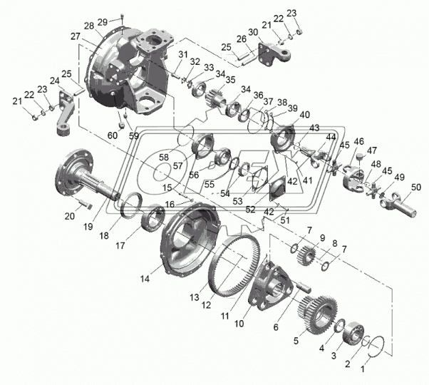 822-2308010 Редуктор переднего моста (82.2/920.2/952.2/922/923) МЗШ