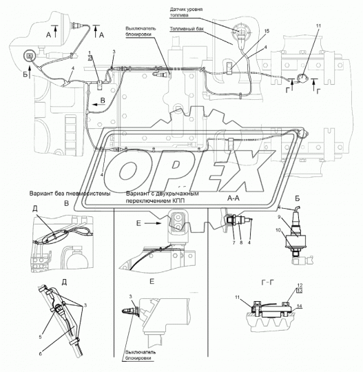 80-3724317 Жгут МТЗ по трансмиссии МТЗ РУП