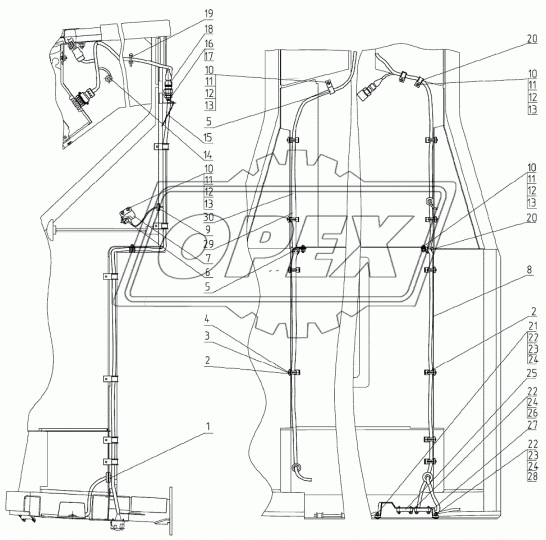 70-3724041-В Провод АКБ МТЗ-80,82 к-т МТЗ РУП