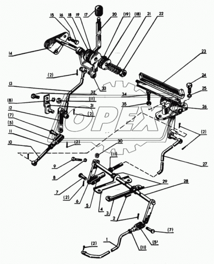 80-1108037-Б Тяга управления подачей топлива, ф10, L=420 МТЗ РУП