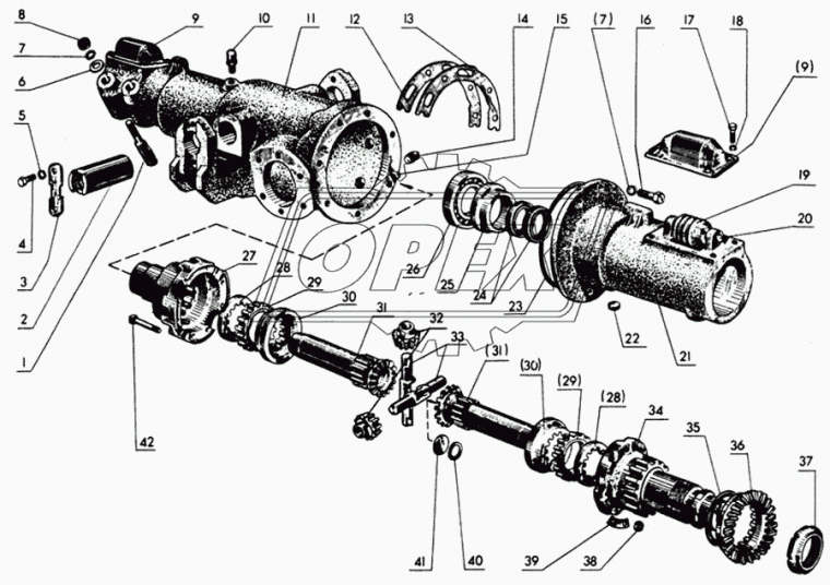 52-2301061 Крышка мех-ма раздвижения передних колес, малая МТЗ РУП