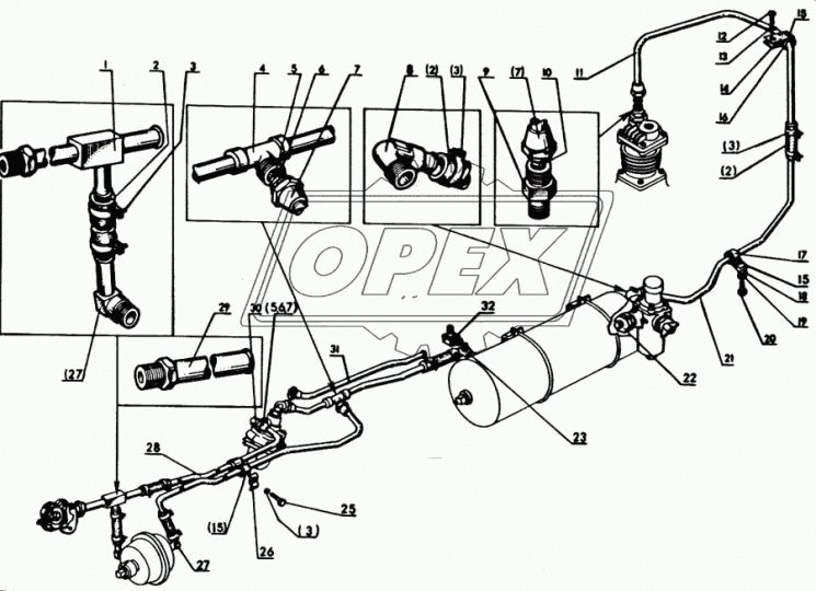 70-3506480 Трубка (сталь) ф14; L=1100, Г=М20+К24/под шланг МТЗ РУП