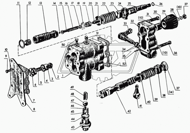 50-4609057 Гайка С/И плунжера гидроувеличителя сцепного веса МТЗ-80