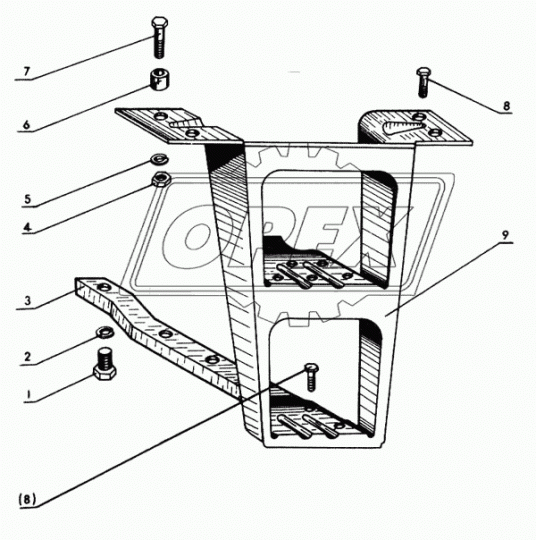 70-8405110 Подножка кабины МТЗ С.О. МТЗ РУП
