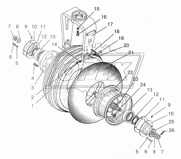 50Х-3030035 Прокладка ф140х190; 4отв.ф10 АРТИ