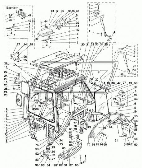 80П-6707035-Б Крыша кабины МТЗ УК; металлическая МТЗ РУП
