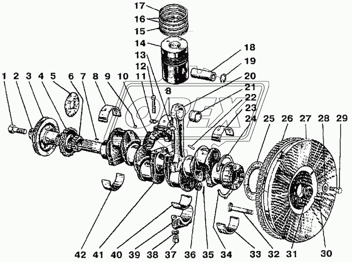 245-1005115-Б-01 Маховик с ободом ММЗ