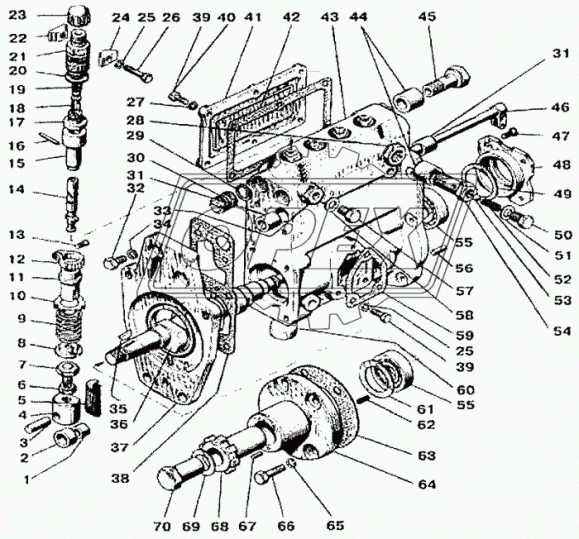 УТН-5-1110242 Шайба С/И оси груза ступицы ТНВД Д-242,243 НЗТА