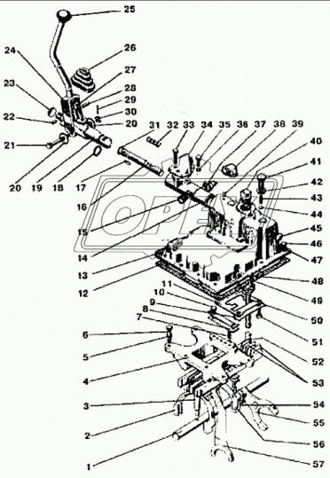 74-1702080 Корпус вилок механизма переключения передач МТЗ-570,821,900,920,950,952; (без валика) МТЗ РУП