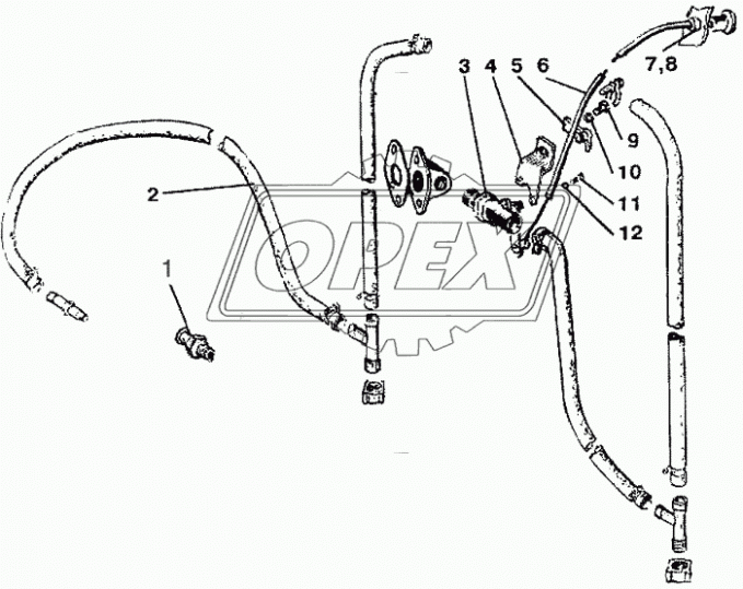 80-8101100 Трос ф2 L=850 в оплетке с ручкой, управления вентиляцией МТЗ-80,82 МТЗ РУП